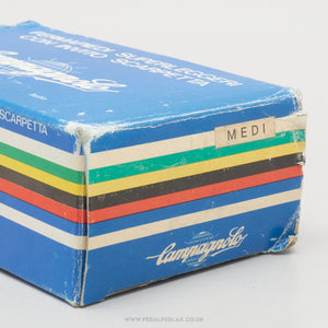 Campagnolo Super Record (0990/6) Superleggeri NOS/NIB Size M Vintage Aluminium Toe Clips - Pedal Pedlar - Buy New Old Stock Bike Parts