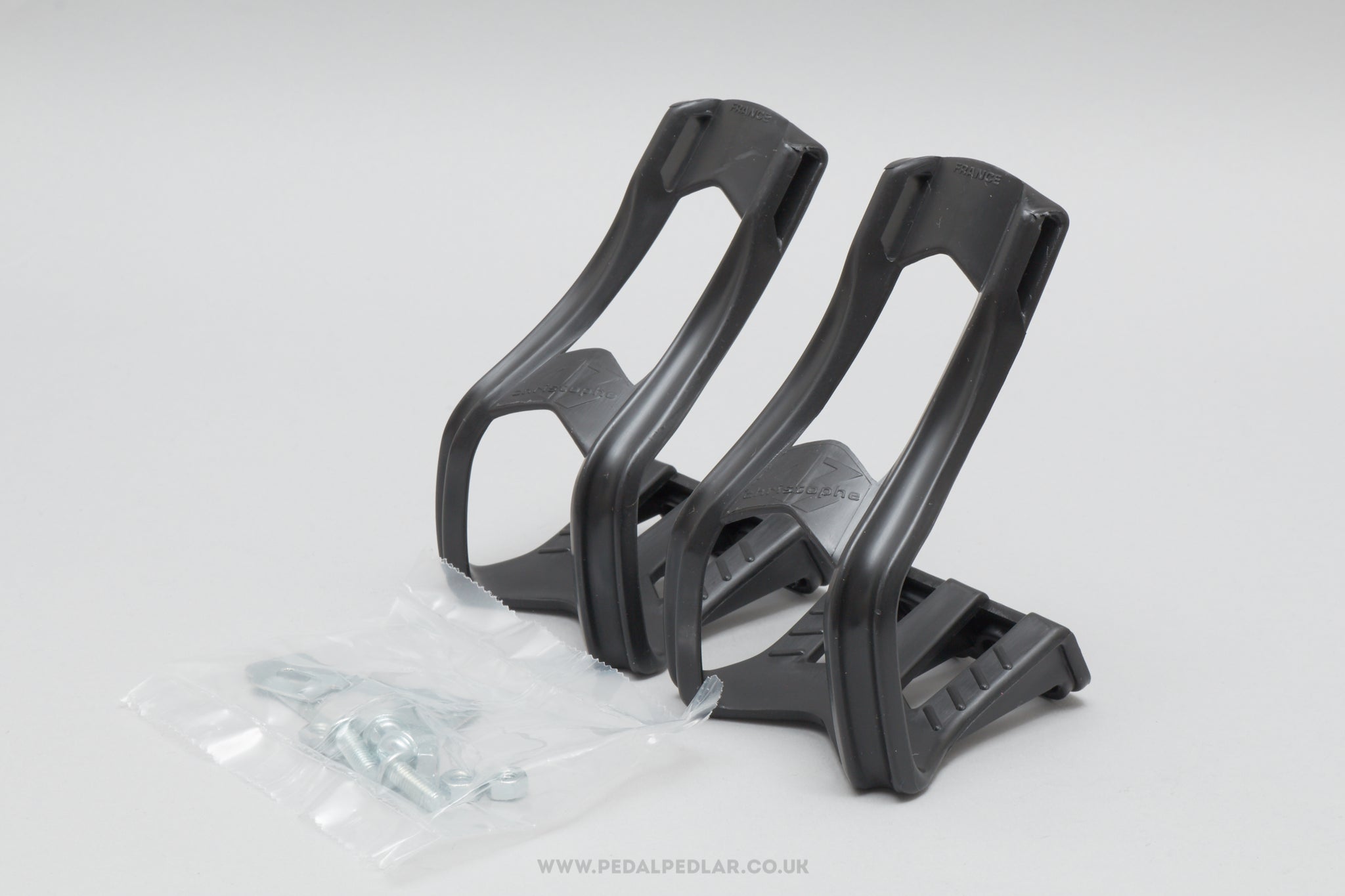 Christophe 43 Technopolymer ATB NOS/NIB Size M Vintage Plastic Toe Clips / Cages - Pedal Pedlar - Buy New Old Stock Bike Parts
