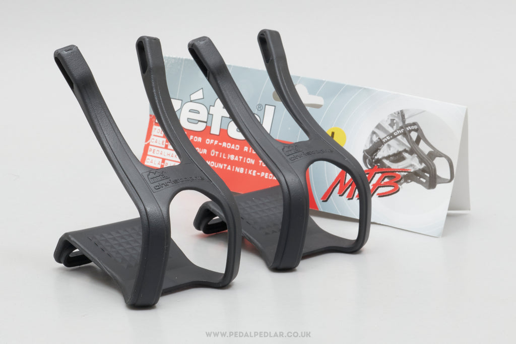 Bicycle Components & Parts Cale-pieds Christophe en acier chromé L/XL pour vélo Bicycle Components & Parts Cale-pieds Christophe en acier chromé L/XL pour vélo