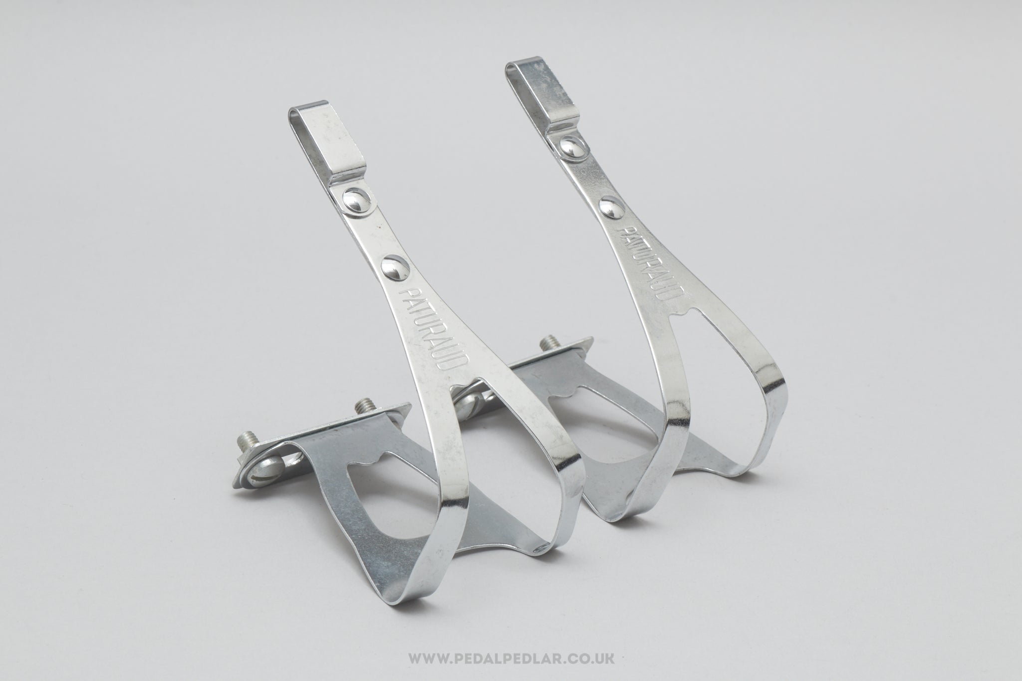 Paturaud Grand Luxe (No. 16) NOS Size M/L Vintage Steel Toe Clips / Cages - Pedal Pedlar - Buy New Old Stock Bike Parts
