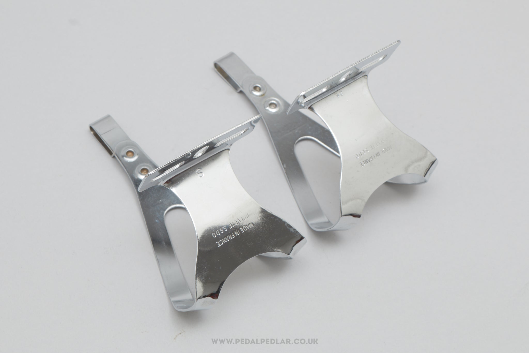 Christophe 50 / 506 Old Logo NOS Size S Vintage Steel Toe Clips / Cages - Pedal Pedlar - Buy New Old Stock Bike Parts