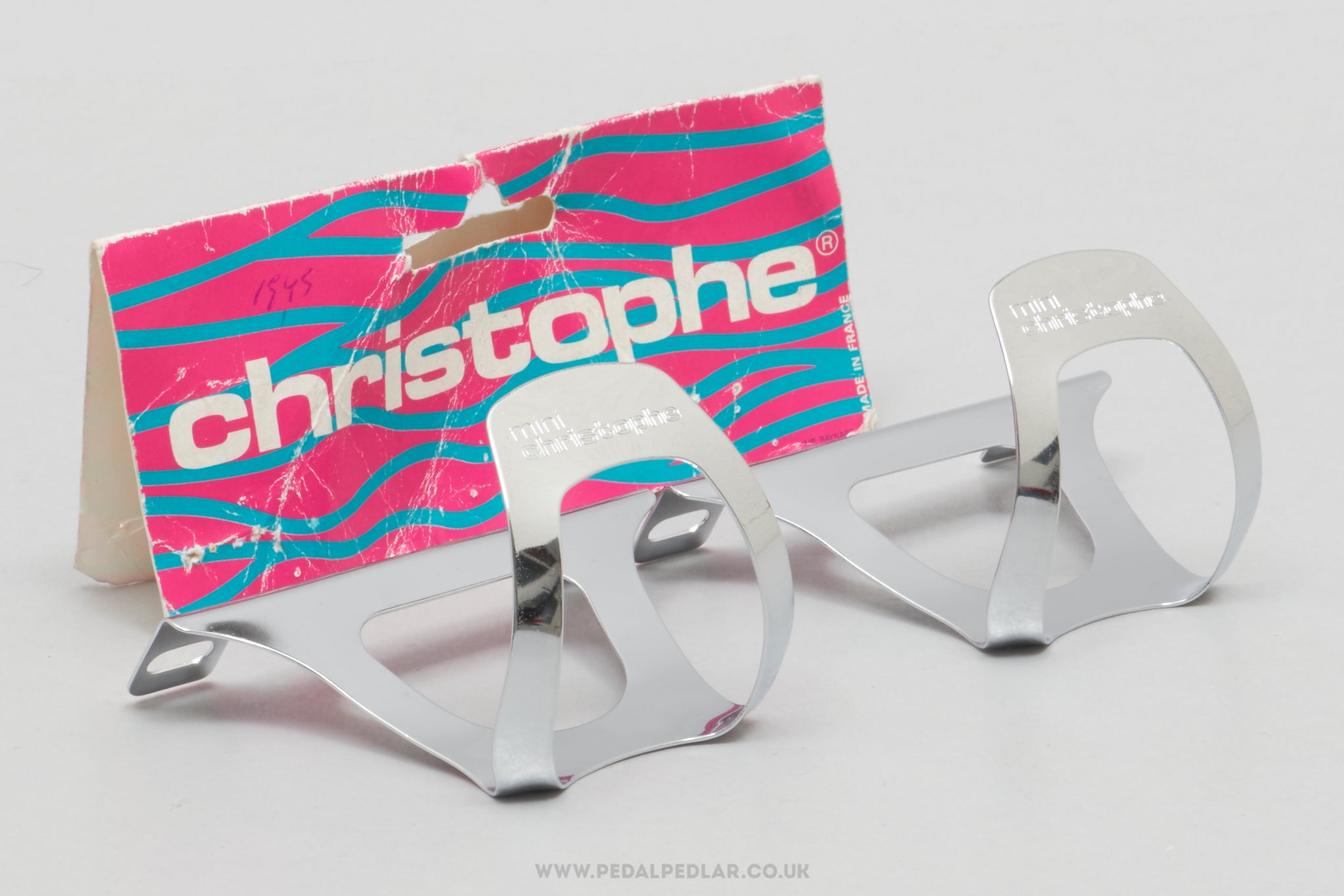 Christophe 33 M Mini New Logo NOS/NIB Size M Vintage Wide Platform Steel Toe Clips / Cages