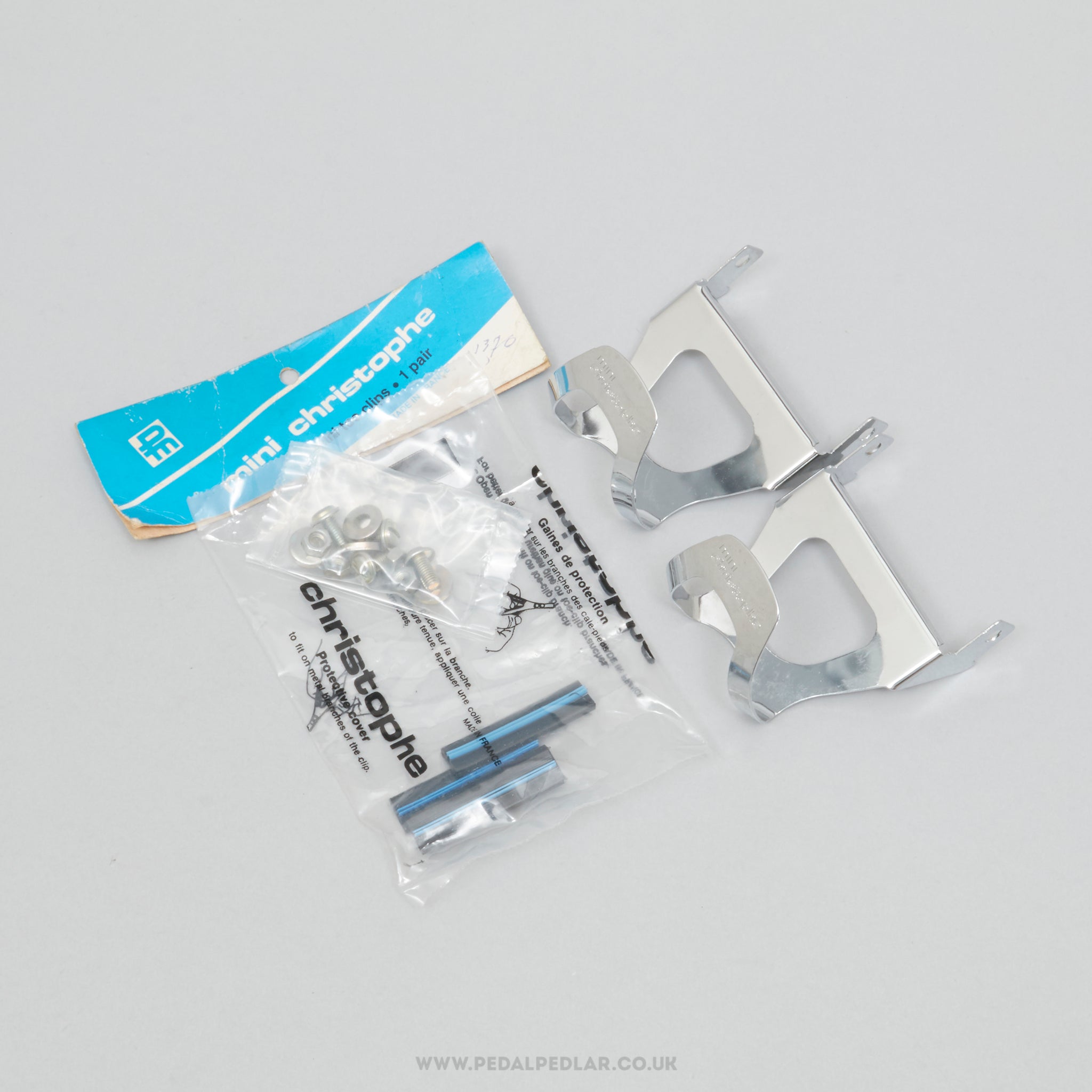 Christophe 47 M Mini NOS/NIB Size M Vintage Side Fixing Steel Toe Clips - Pedal Pedlar - Buy New Old Stock Bike Parts