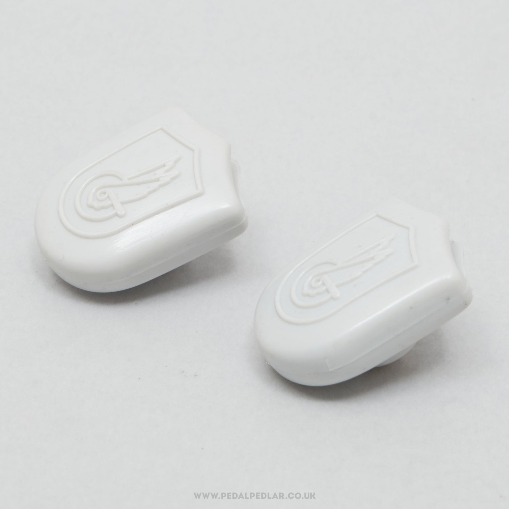 Campagnolo C-Record (7188006) NOS Vintage Grey Toe Strap End Buttons - Pedal Pedlar - Buy New Old Stock Bike Parts