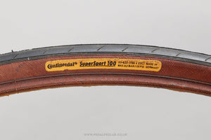 Continental Super Sport 100 Black/Brown NOS Vintage 700 x 20c Tyre - Pedal Pedlar - Buy New Old Stock Bike Parts