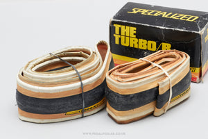 Specialized Turbo/R Black/Skin NOS Vintage 700 x 25c Folding Tyres - Pedal Pedlar - Buy New Old Stock Bike Parts