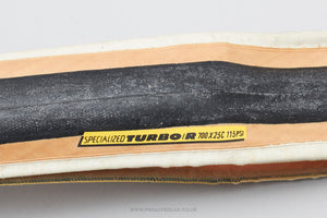 Specialized Turbo/R Black/Skin NOS Vintage 700 x 25c Folding Tyres - Pedal Pedlar - Buy New Old Stock Bike Parts