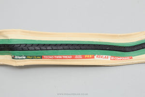 Vittoria Pro-Team Tecno Twin Tread Green/Skin NOS/NIB Classic 700 x 20c Folding Tyres - Pedal Pedlar - Buy New Old Stock Bike Parts