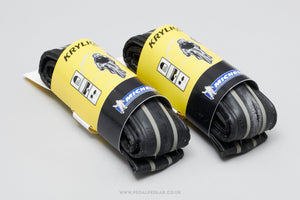 Michelin Krylion Carbon Black/Grey NOS/NIB Classic 700 x 23c Folding Tyres - Pedal Pedlar - Buy New Old Stock Bike Parts