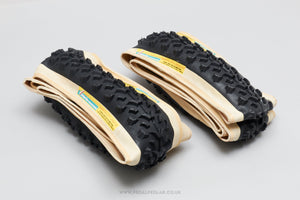 Vittoria Manta HTS Black/Skin NOS/NIB Classic 26 x 2.0" MTB Folding Tyres - Pedal Pedlar - Buy New Old Stock Bike Parts