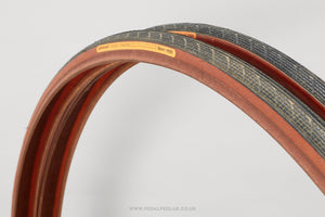 Continental Sport 1000 Black/Brown NOS Vintage 700 x 20c Tyres - Pedal Pedlar - Buy New Old Stock Bike Parts