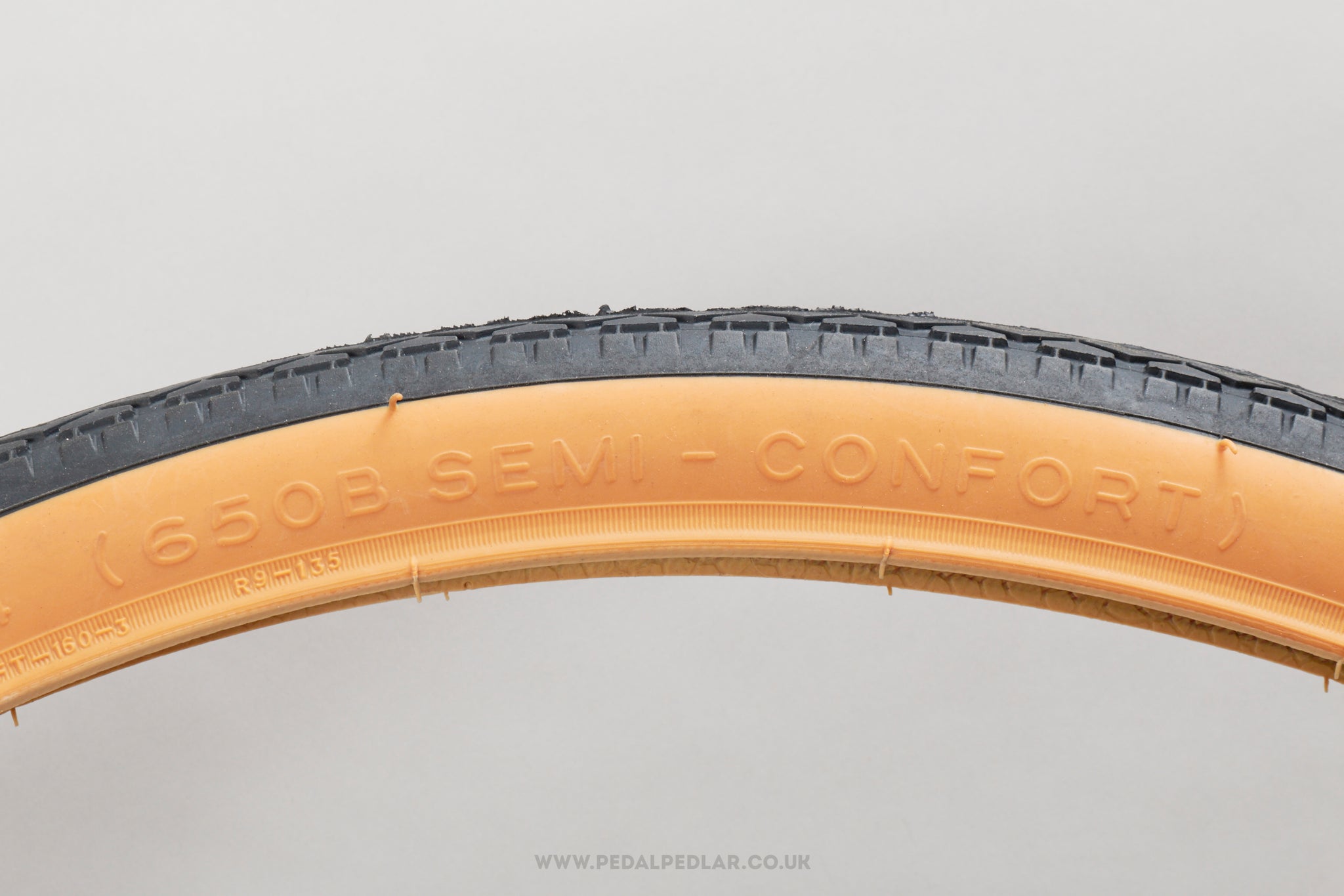 Michelin Semi-Confort Black/Gum NOS Vintage 650B Town/City Tyres - Pedal Pedlar - Buy New Old Stock Bike Parts
