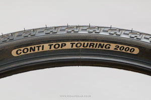 Continental Top Touring 2000 Black NOS Classic 700 x 42c Touring Tyres - Pedal Pedlar - Buy New Old Stock Bike Parts