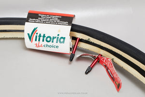 Vittoria Corsa Evo Tech II Black NOS Classic 700c/28" x 23 mm Tubular Tyres - Pedal Pedlar - Buy New Old Stock Bike Parts
