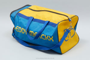 Eddy Merckx Vintage Blue / Yellow Holdall Kit Bag - Pedal Pedlar - Cycle Accessories For Sale