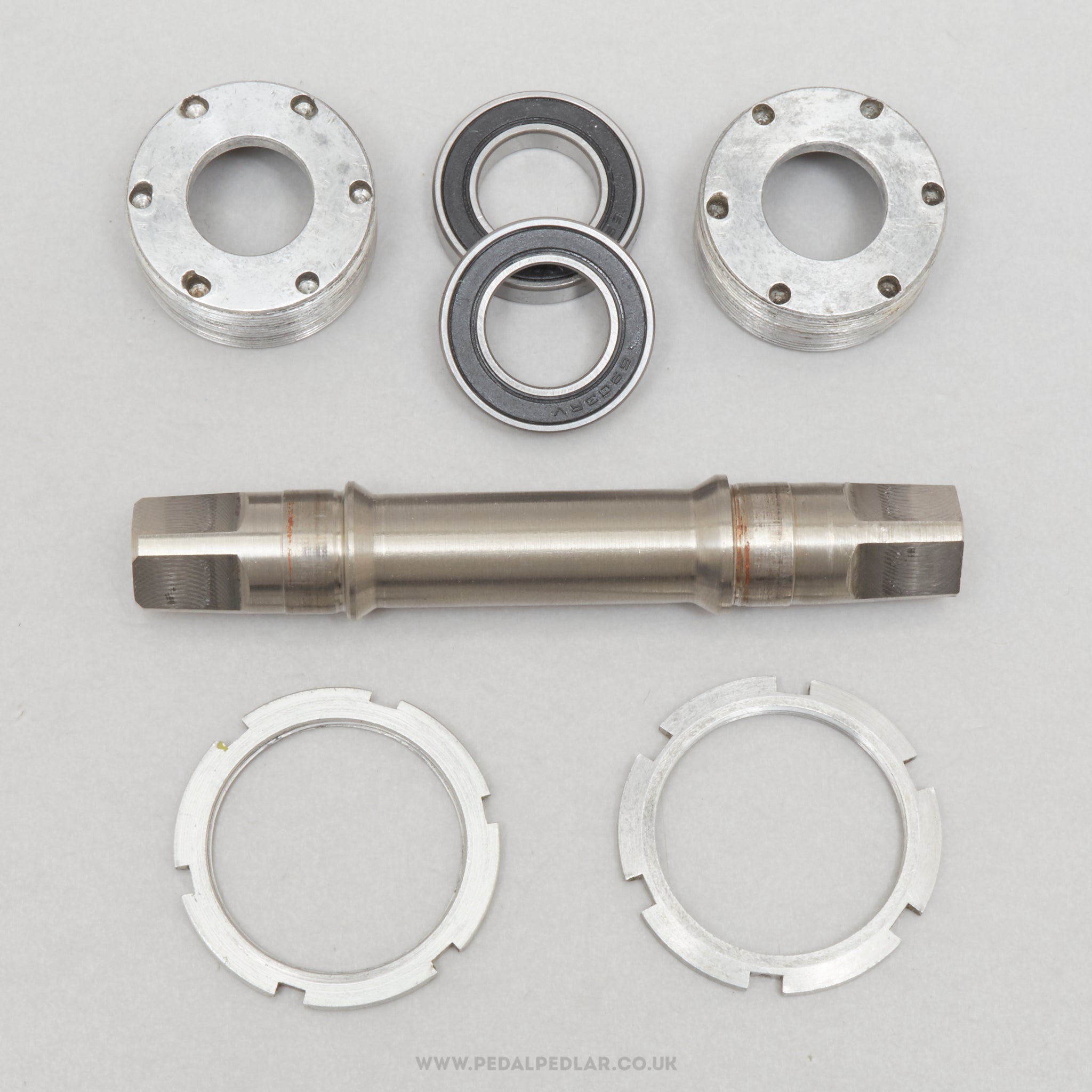 Vintage Titanium O.M.A.S. Big Sliding Type English 112 mm Bottom Bracket - Pedal Pedlar - Bike Parts For Sale