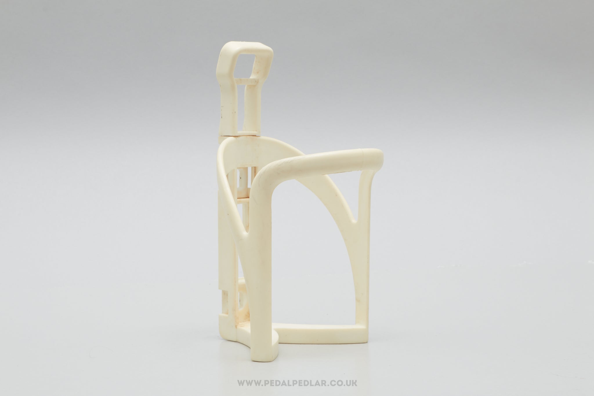 Unbranded Vintage White Plastic Bottle Cage / Holder - Pedal Pedlar - Cycle Accessories For Sale