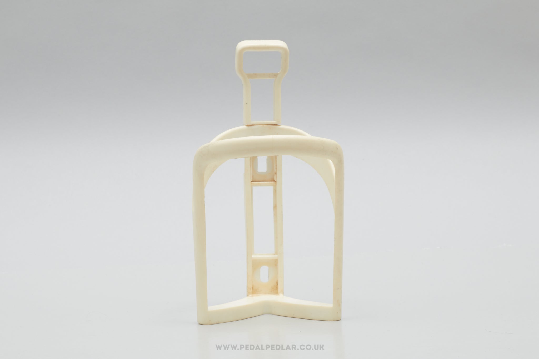 Unbranded Vintage White Plastic Bottle Cage / Holder - Pedal Pedlar - Cycle Accessories For Sale