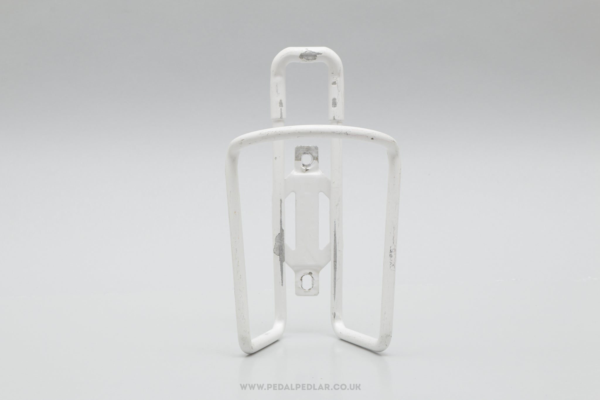 Unbranded Vintage White Aluminium Bottle Cage / Holder - Pedal Pedlar - Cycle Accessories For Sale
