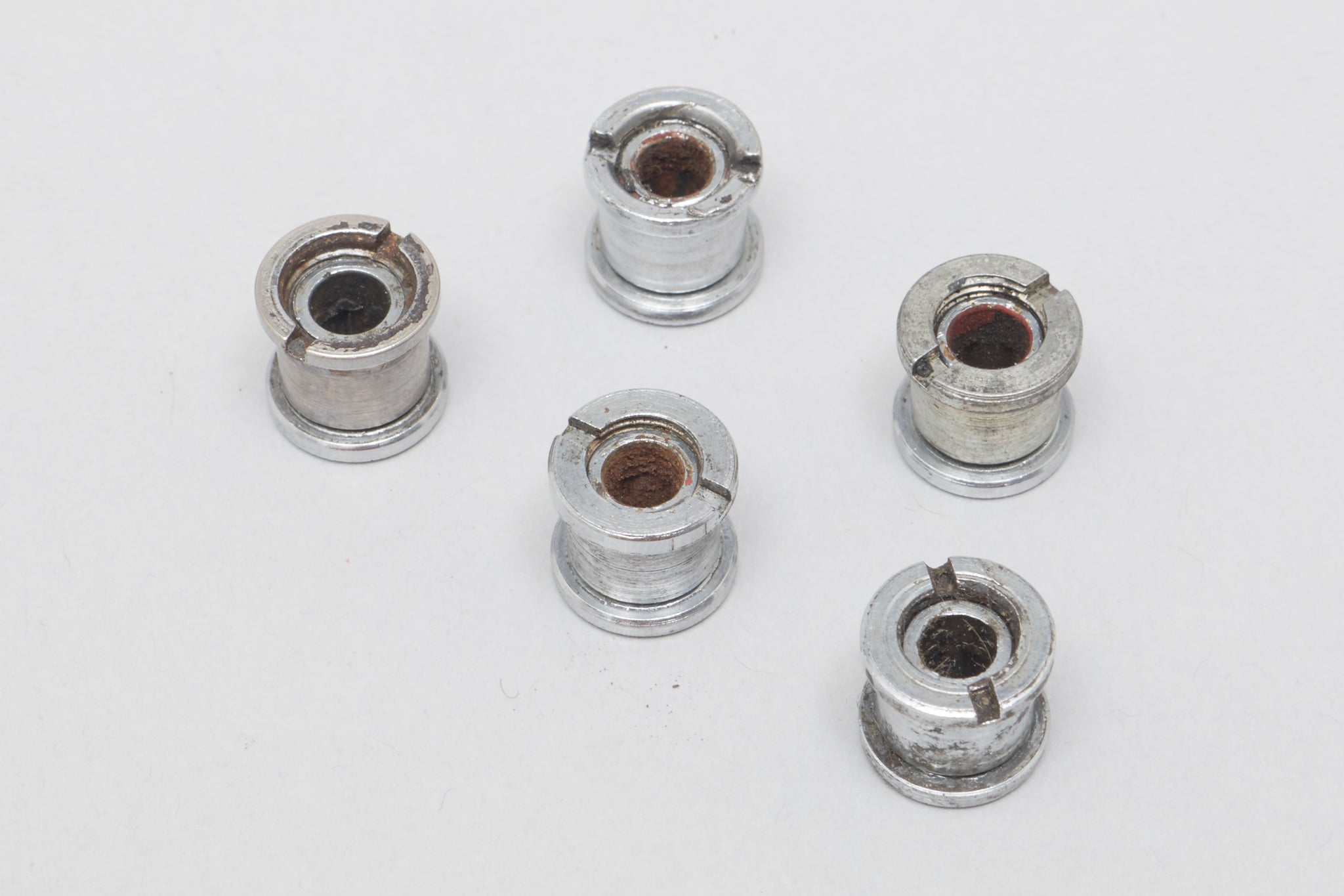 Campagnolo Record (754/755) 'Patent' Early Type Vintage Chainring Bolts Set - Pedal Pedlar - Bike Parts For Sale