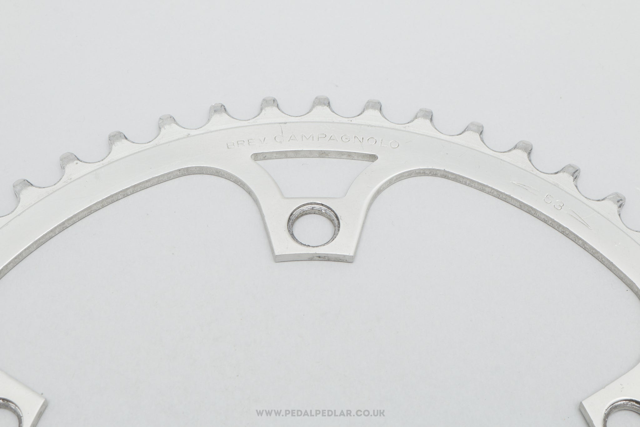 Campagnolo Super Record (753/A) 'Brev' Vintage 53T 144 BCD Outer Chainring - Pedal Pedlar - Bike Parts For Sale
