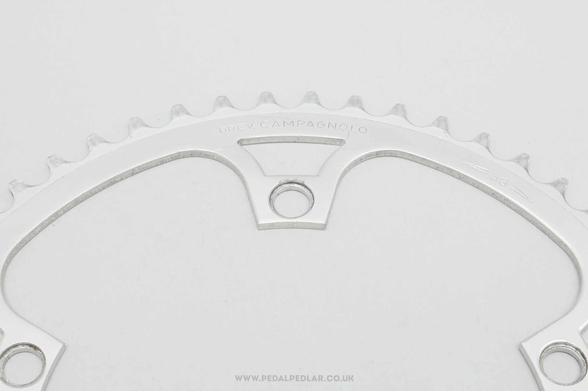 Campagnolo Super Record (753/A) 'Brev' Vintage 53T 144 BCD Outer Chainring - Pedal Pedlar - Bike Parts For Sale