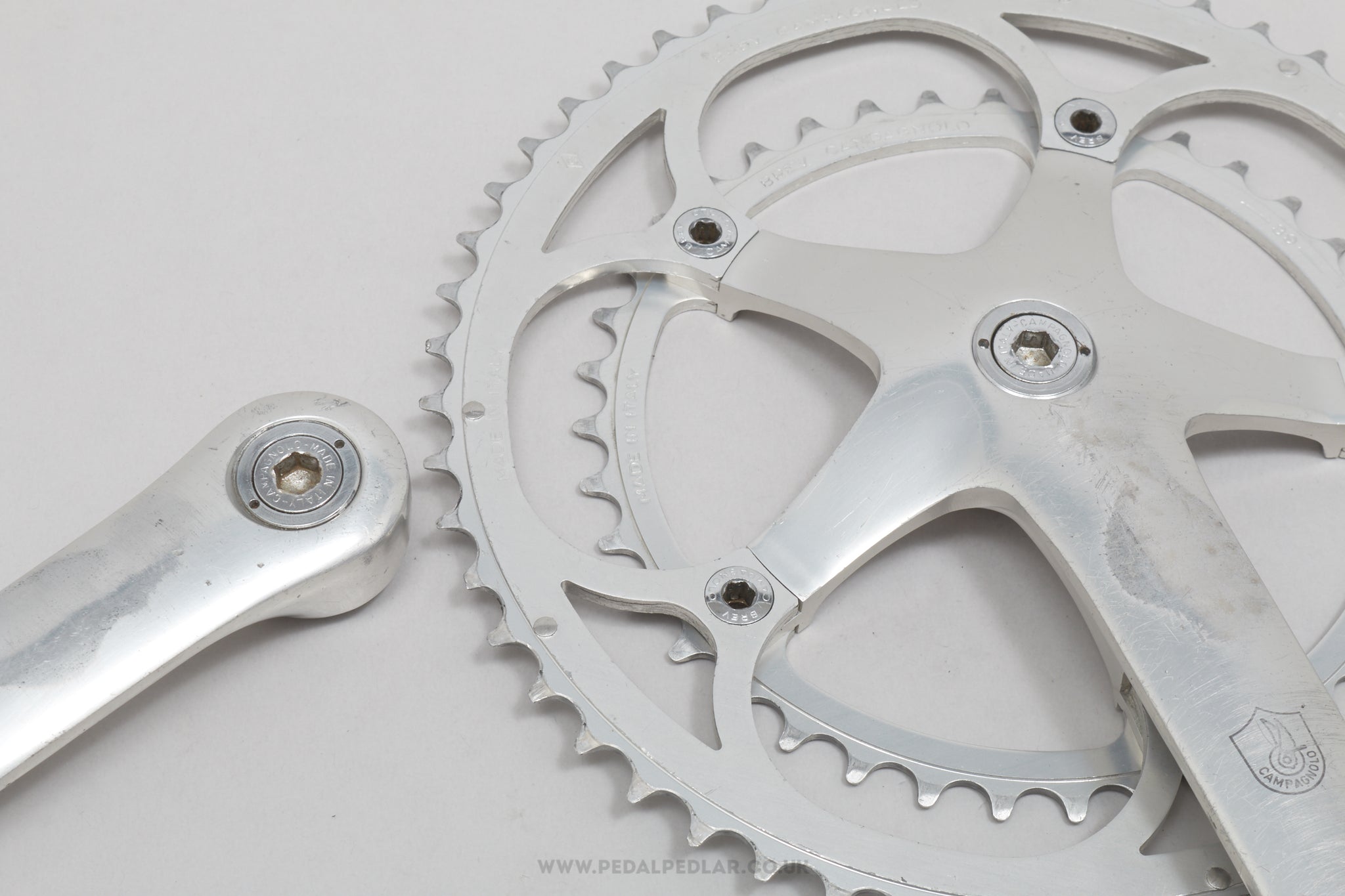 Campagnolo C-Record (A040) 2nd Type c.1994 Classic Chainset - Pedal Pedlar - Bike Parts For Sale