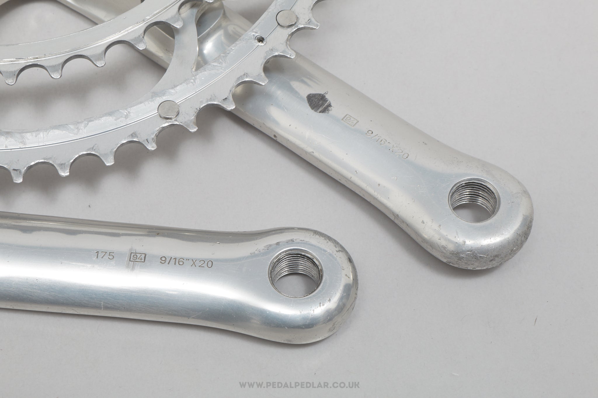 Campagnolo C-Record (A040) 2nd Type c.1994 Classic Chainset - Pedal Pedlar - Bike Parts For Sale