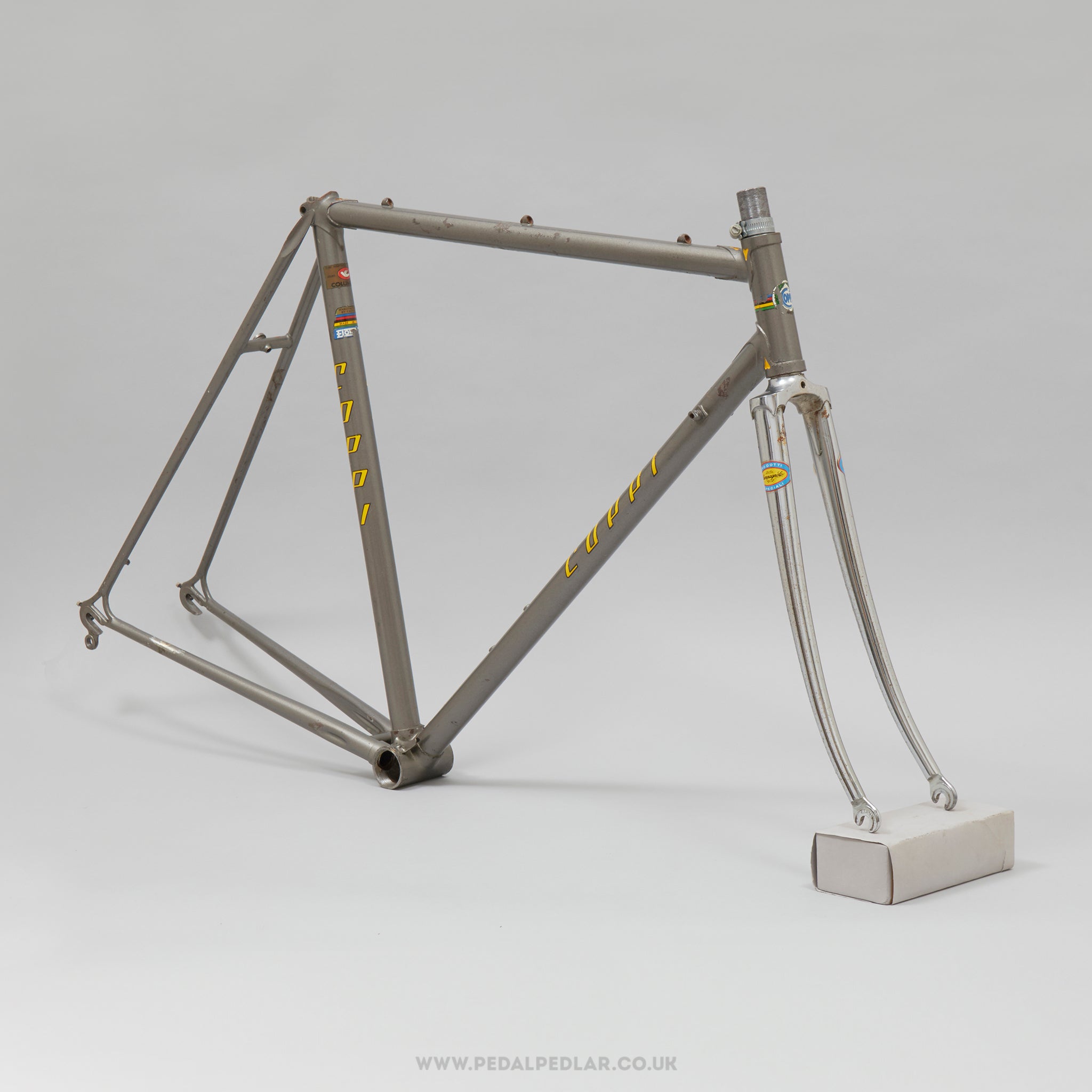 53cm Coppi (Fiorelli) Milano-Sanremo Vintage Italian Steel Road Bike Frame Set - Pedal Pedlar - Bike Frames For Sale