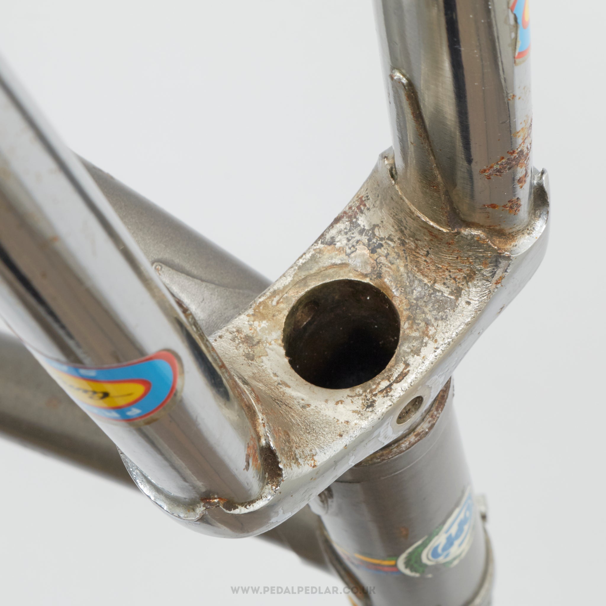 53cm Coppi (Fiorelli) Milano-Sanremo Vintage Italian Steel Road Bike Frame Set - Pedal Pedlar - Bike Frames For Sale