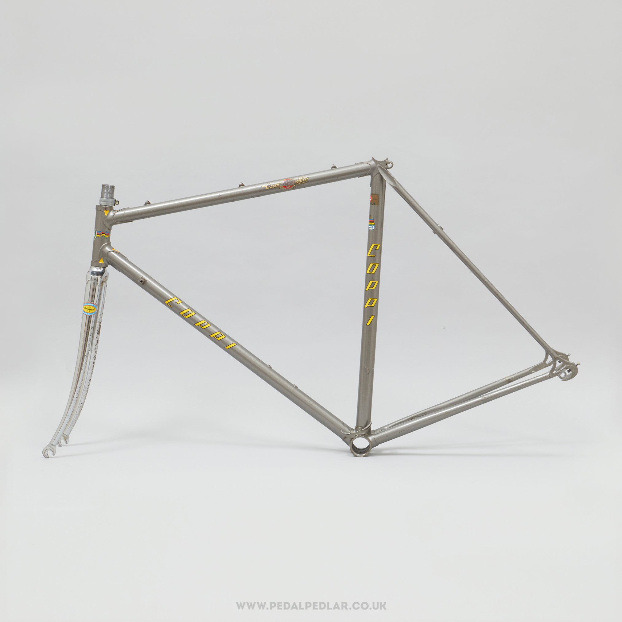 53cm Coppi (Fiorelli) Milano-Sanremo Vintage Italian Steel Road Bike Frame Set - Pedal Pedlar - Bike Frames For Sale