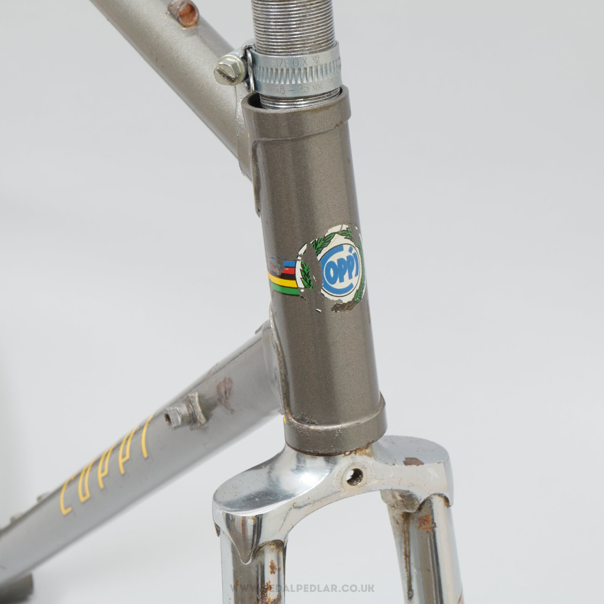 53cm Coppi (Fiorelli) Milano-Sanremo Vintage Italian Steel Road Bike Frame Set - Pedal Pedlar - Bike Frames For Sale