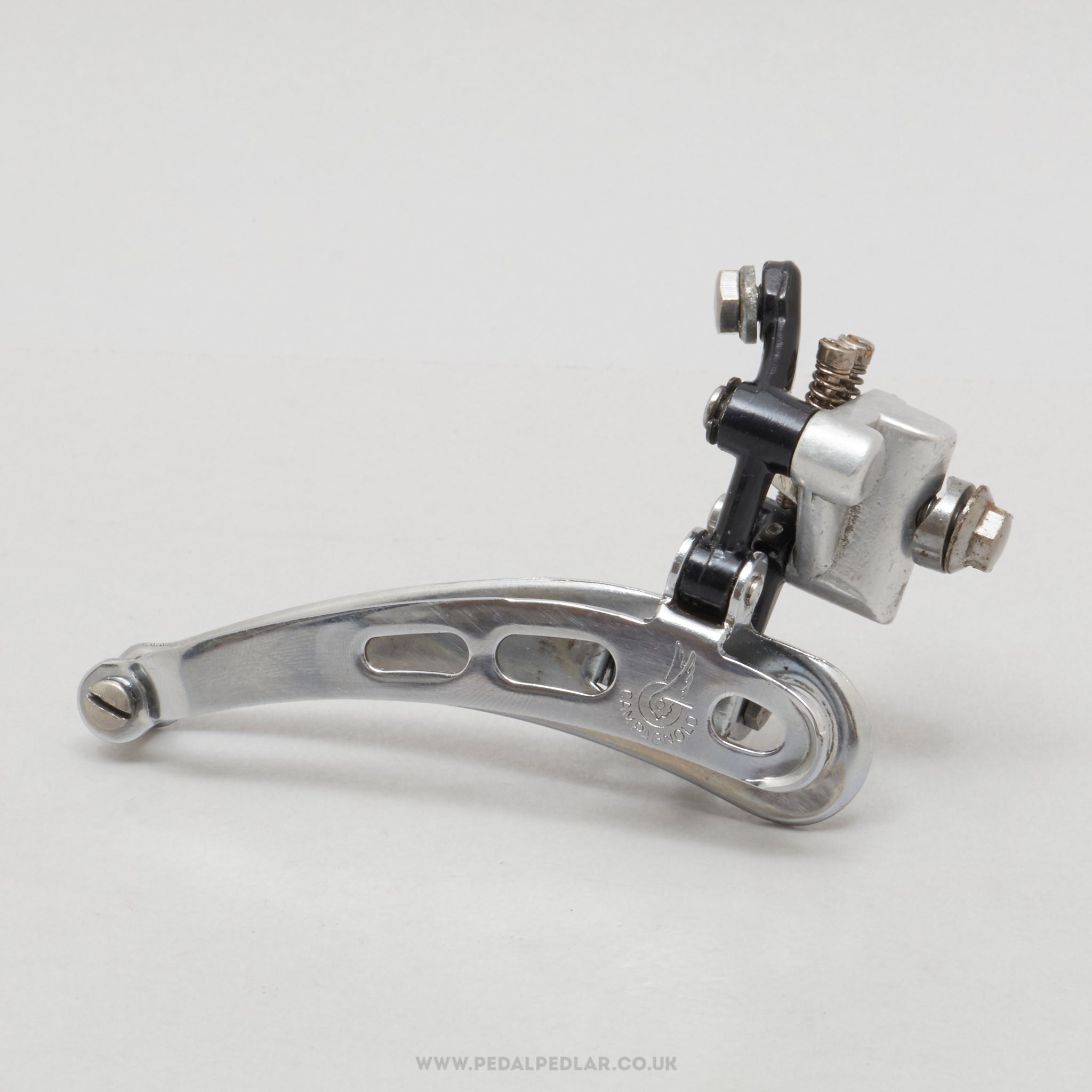 Campagnolo Super Record (1052/SR / 0104011) Vintage Braze-On Front Derailleur - Pedal Pedlar - Bike Parts For Sale
