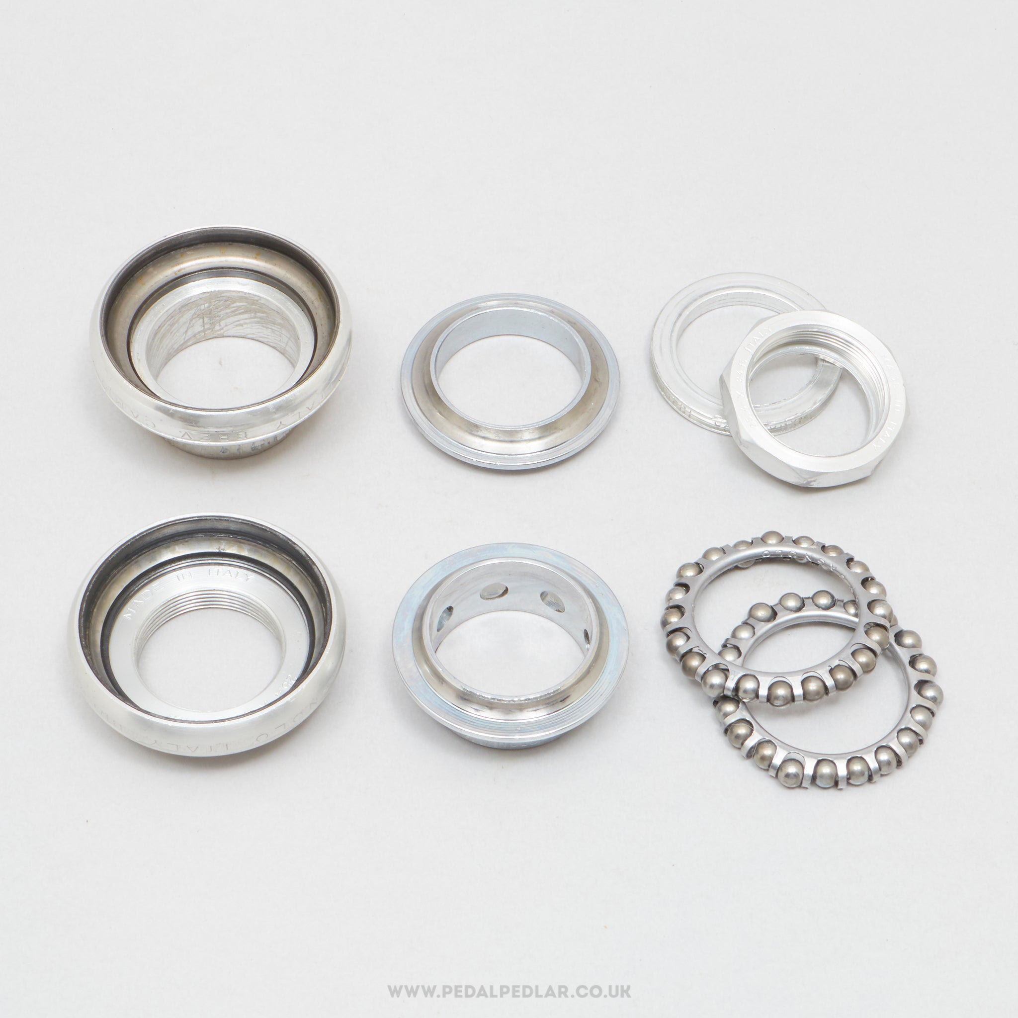 Campagnolo Super Record (4041) Strada 2nd Gen Vintage 1" Threaded Italian Headset - Pedal Pedlar - Bike Parts For Sale