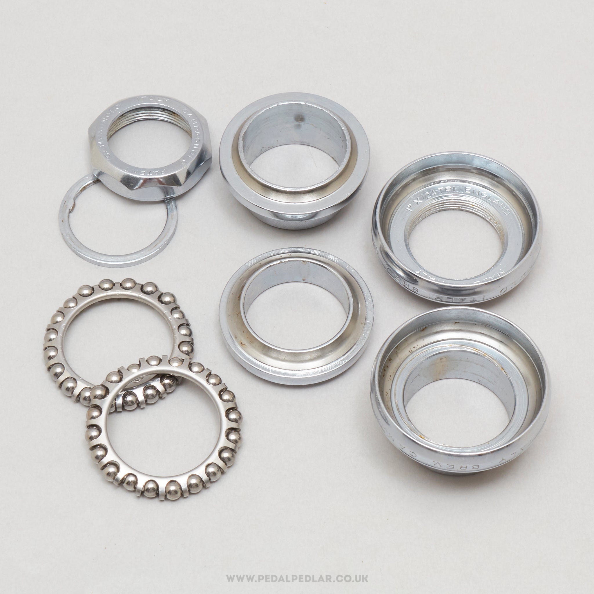 Campagnolo Nuovo Record (1039) Strada Vintage 1" Threaded Headset - Pedal Pedlar - Bike Parts For Sale