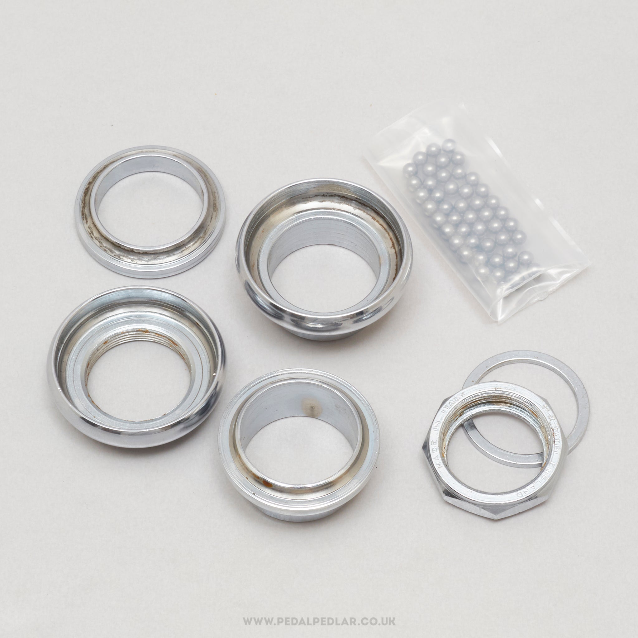 Campagnolo Record Pista (1040) Vintage 1" Threaded Headset - Pedal Pedlar - Bike Parts For Sale