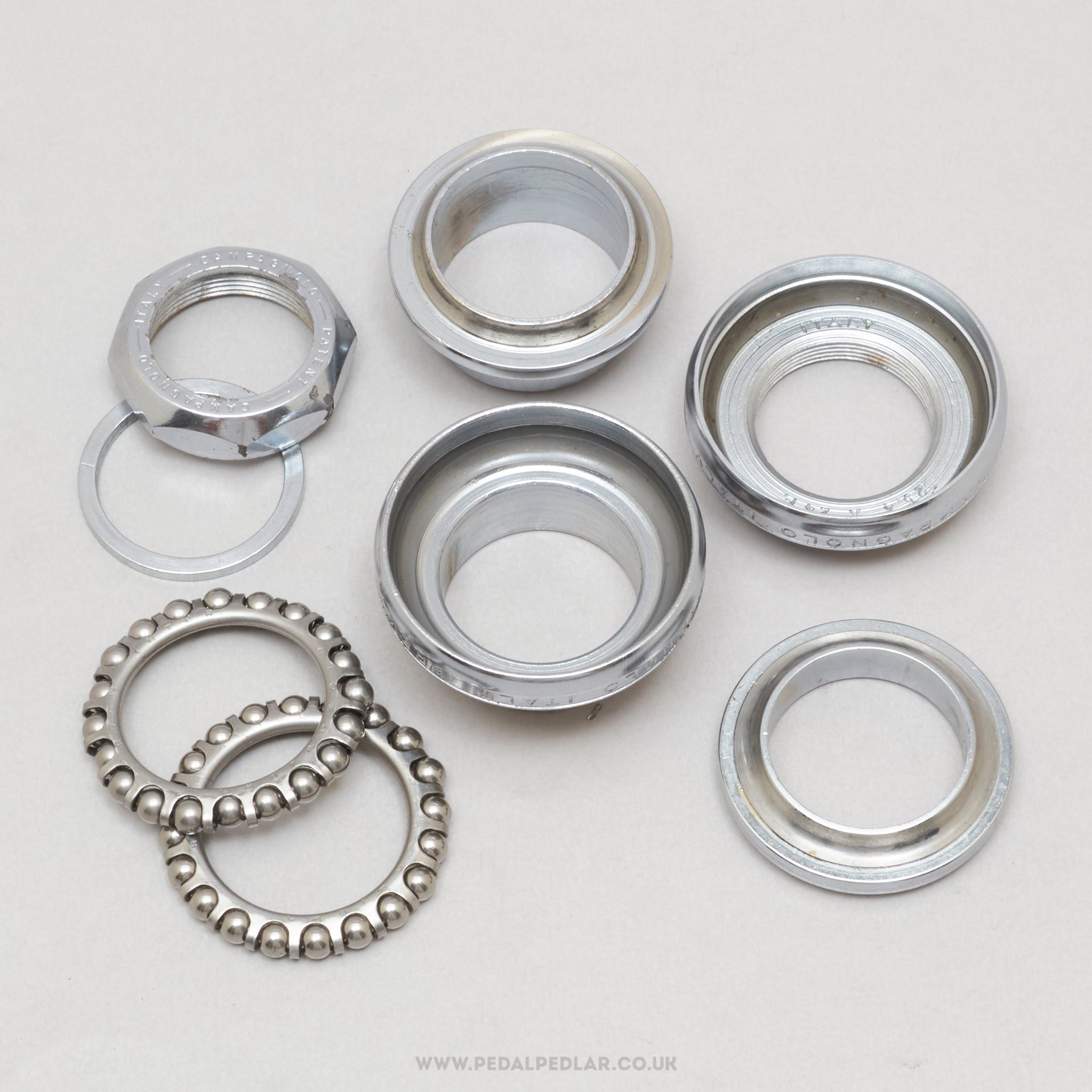 Campagnolo Nuovo Record (1039) Strada Vintage 1" Threaded Italian Headset - Pedal Pedlar - Bike Parts For Sale