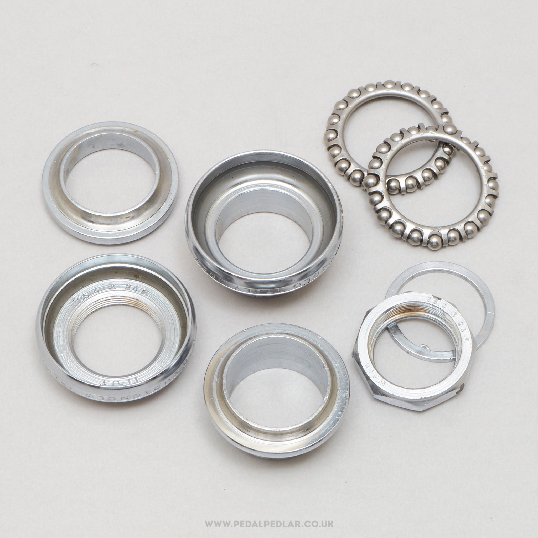 Campagnolo Nuovo Record (1039) Strada Vintage 1" Threaded Italian Headset - Pedal Pedlar - Bike Parts For Sale