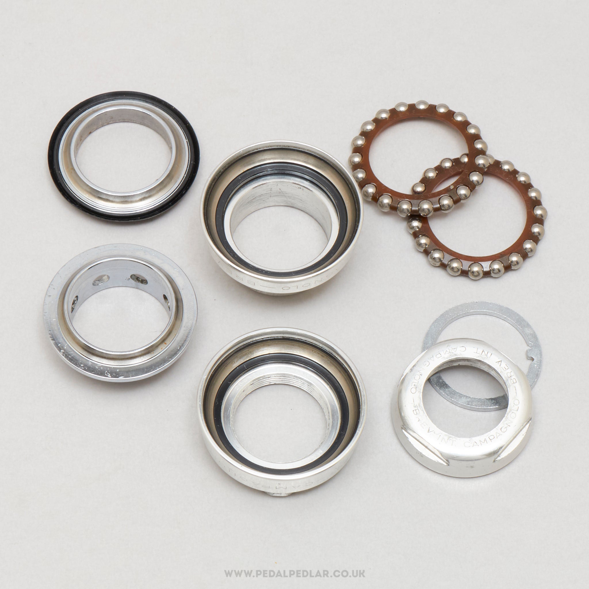 Campagnolo C-Record (A0D0) 2nd Gen Vintage 1" Threaded Italian Headset - Pedal Pedlar - Bike Parts For Sale