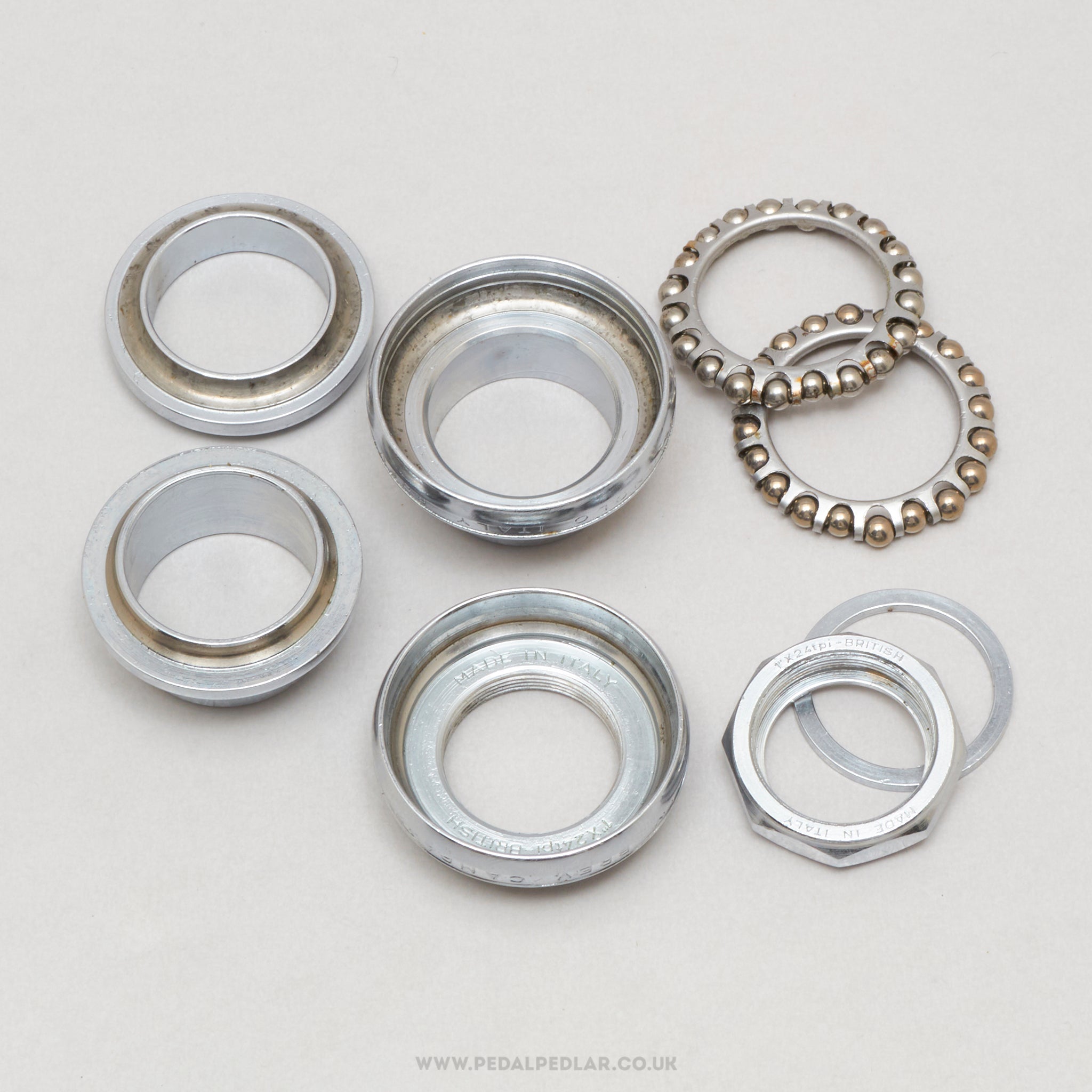 Campagnolo Nuovo Record (1039) Strada Vintage 1" Threaded Headset - Pedal Pedlar - Bike Parts For Sale