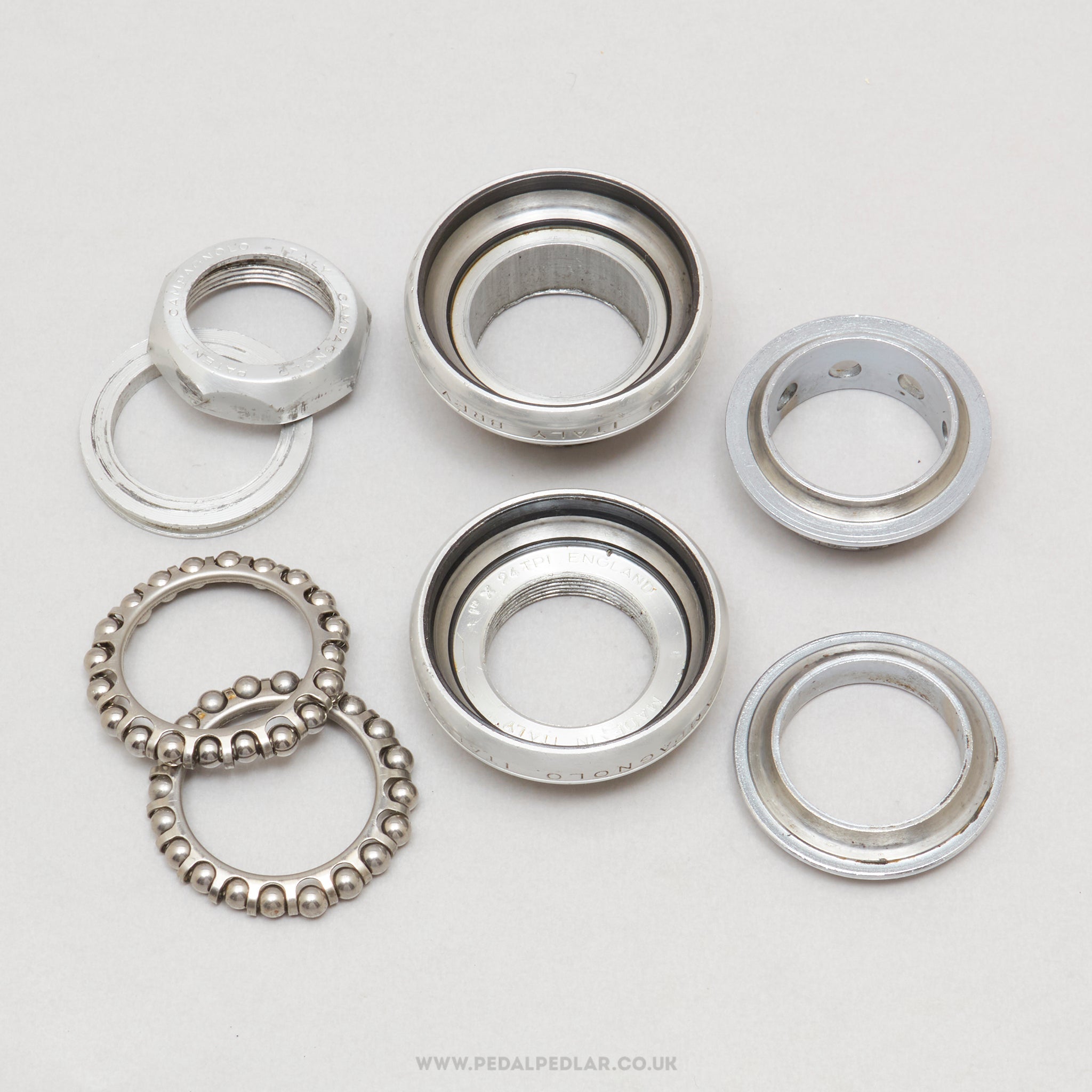 Campagnolo Super Record (4041) Strada 2nd Gen Vintage 1" Threaded Headset - Pedal Pedlar - Bike Parts For Sale