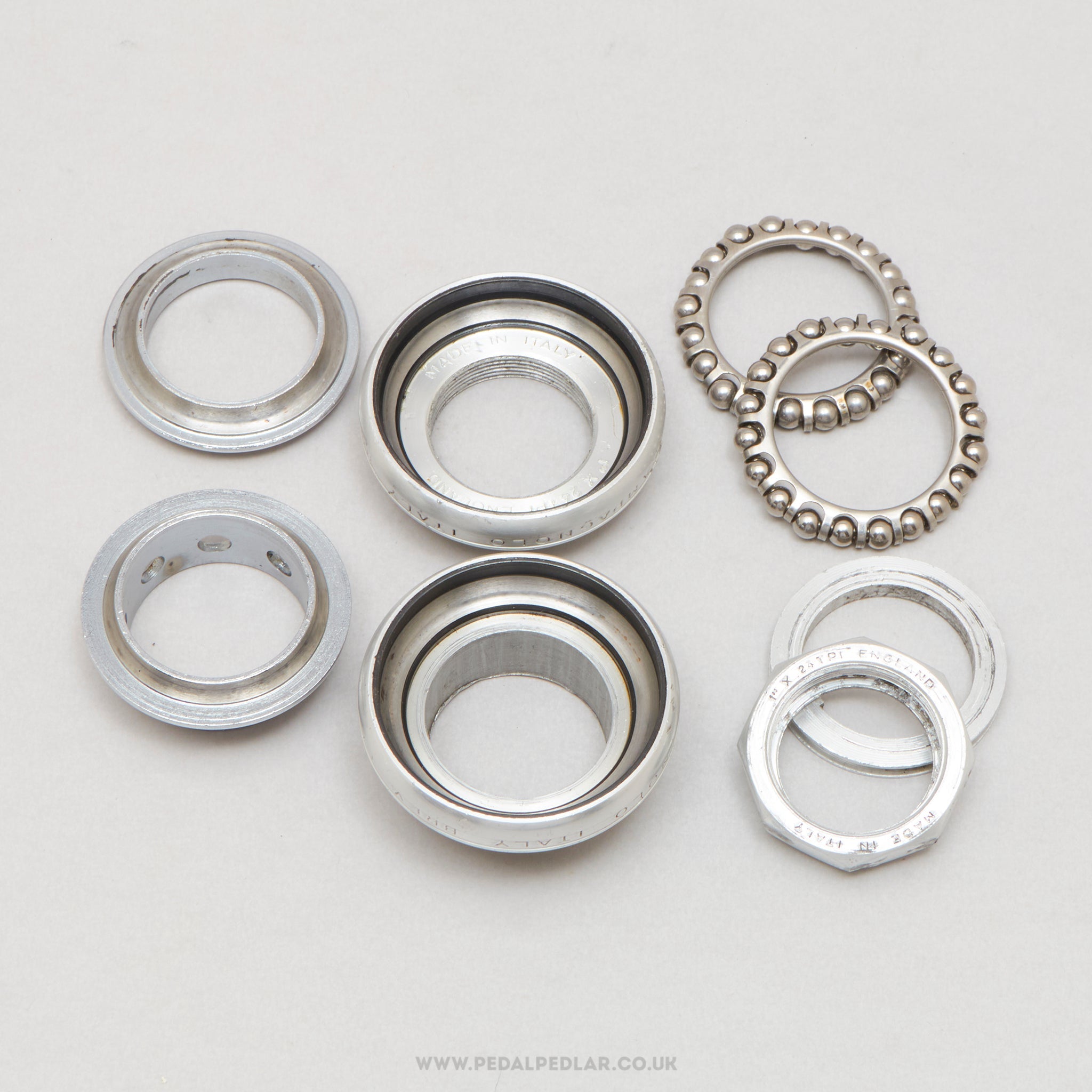 Campagnolo Super Record (4041) Strada 2nd Gen Vintage 1" Threaded Headset - Pedal Pedlar - Bike Parts For Sale