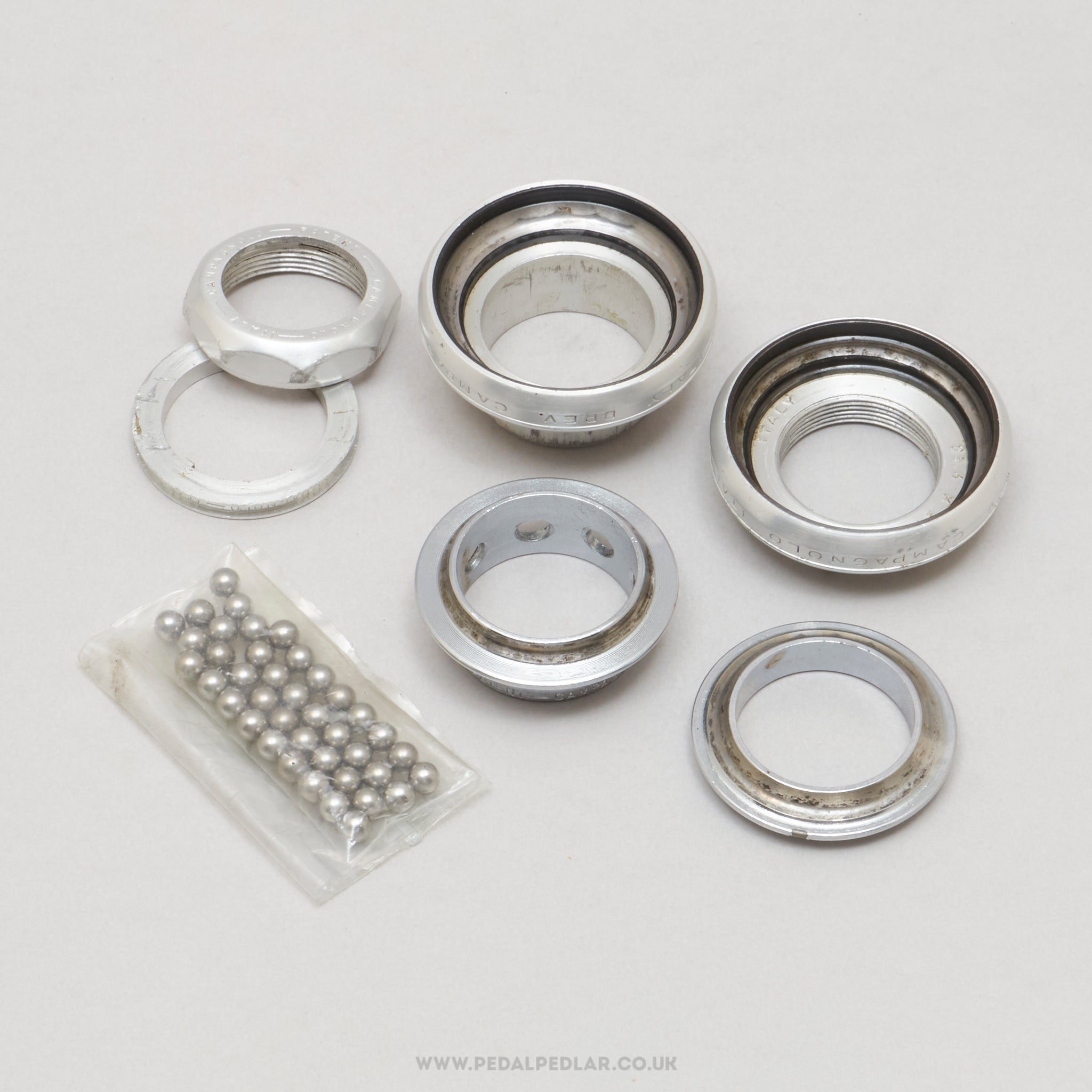 Campagnolo Super Record (4041) Strada 2nd Gen Vintage 1" Threaded Italian Headset - Pedal Pedlar - Bike Parts For Sale