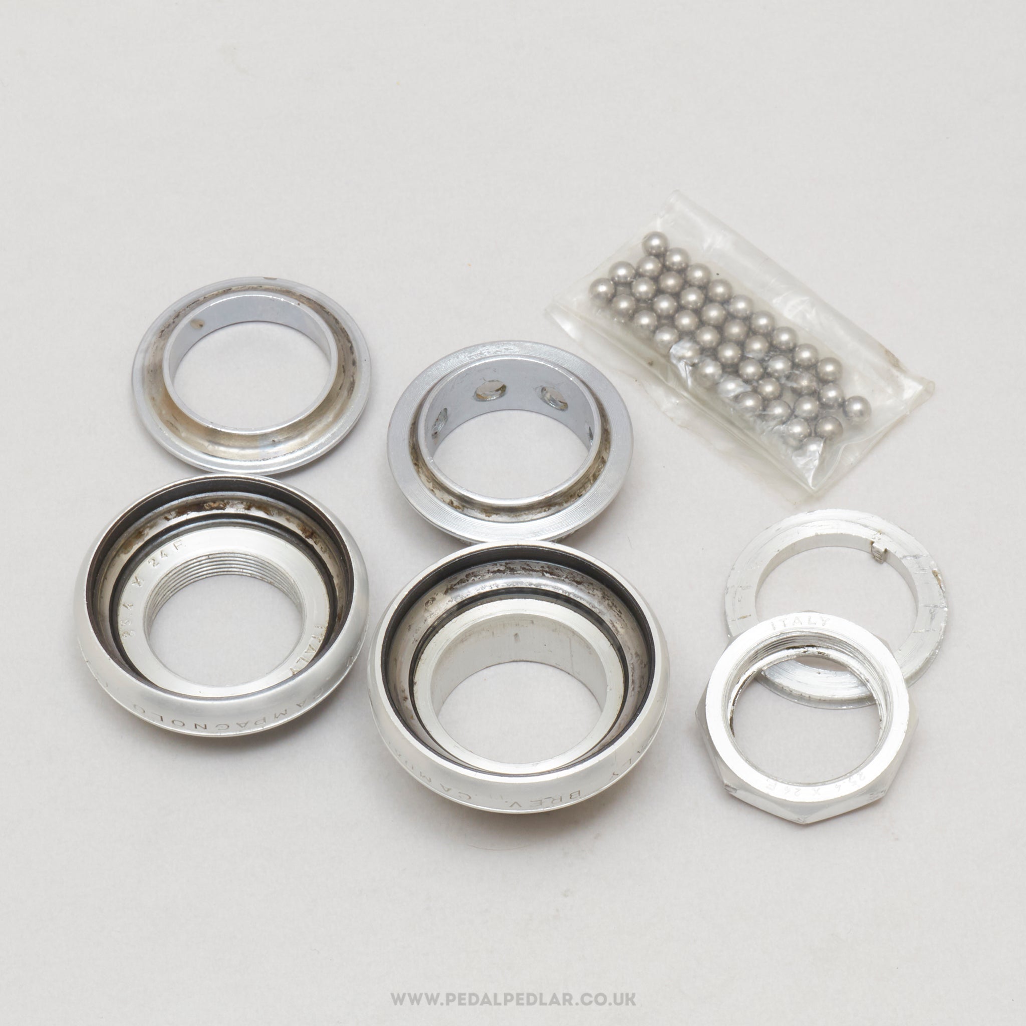 Campagnolo Super Record (4041) Strada 2nd Gen Vintage 1" Threaded Italian Headset - Pedal Pedlar - Bike Parts For Sale