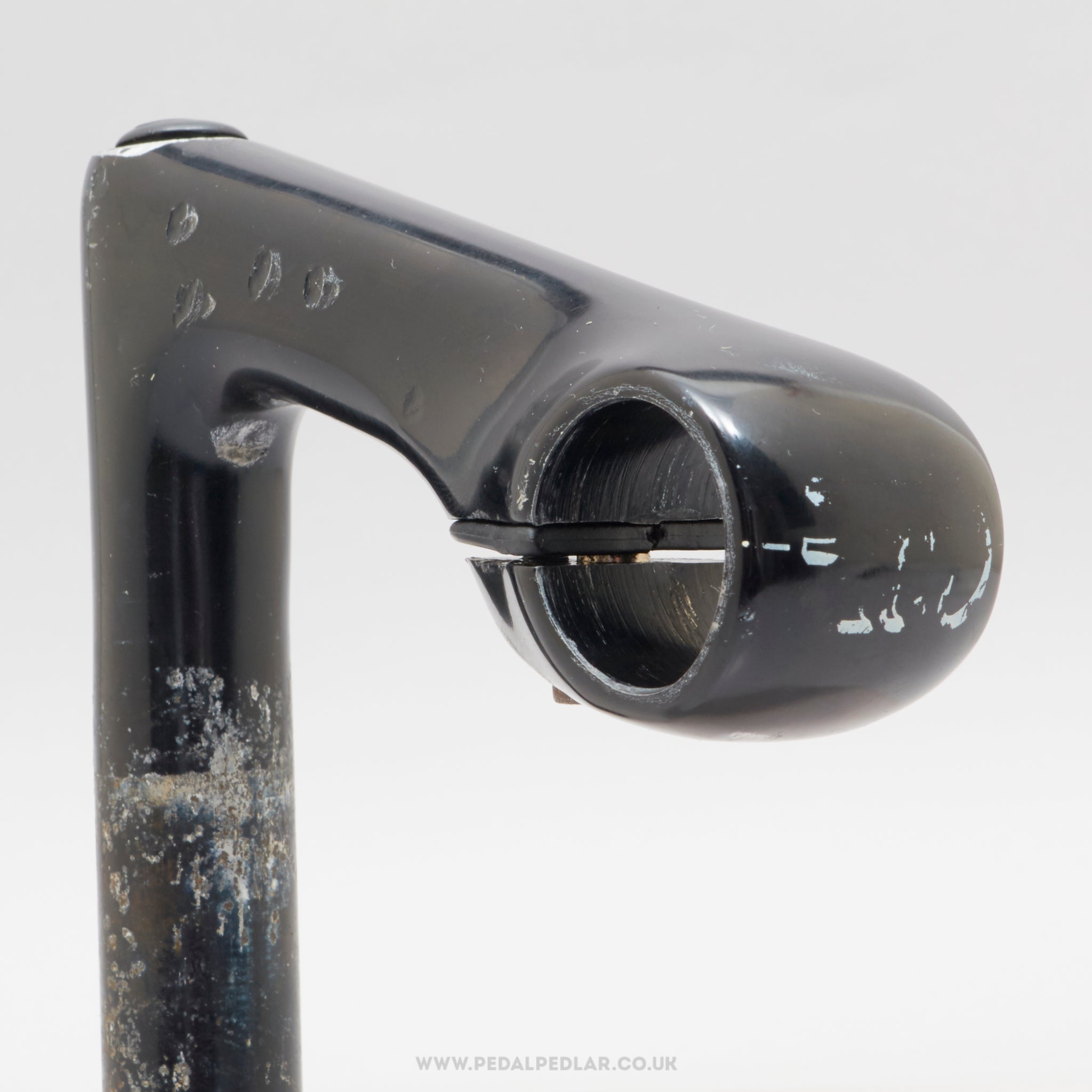 3TTT Record 84 (AR84N) 3rd Type Black c.1990 Vintage 100 mm 1" Quill Stem - Pedal Pedlar - Bike Parts For Sale