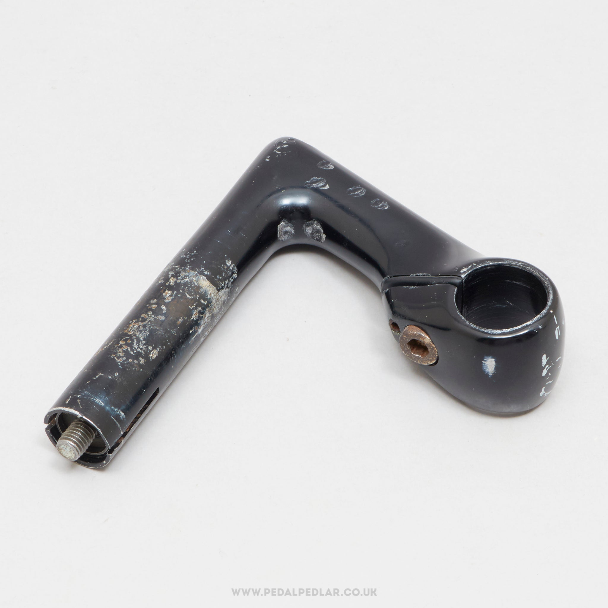 3TTT Record 84 (AR84N) 3rd Type Black c.1990 Vintage 100 mm 1" Quill Stem - Pedal Pedlar - Bike Parts For Sale