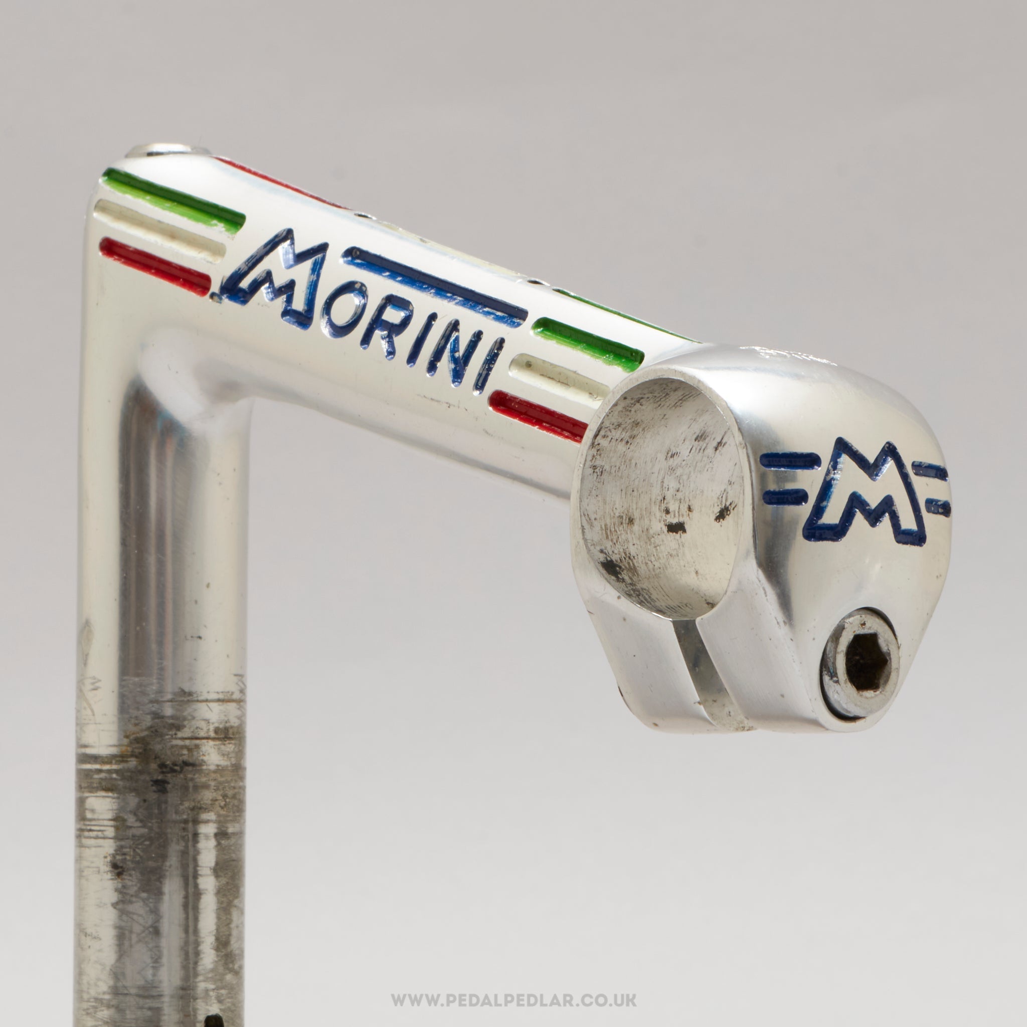 3TTT Record Strada (Mod.1) 2nd Type Morini Pantographed Vintage 115 mm 1" Quill Stem - Pedal Pedlar - Bike Parts For Sale