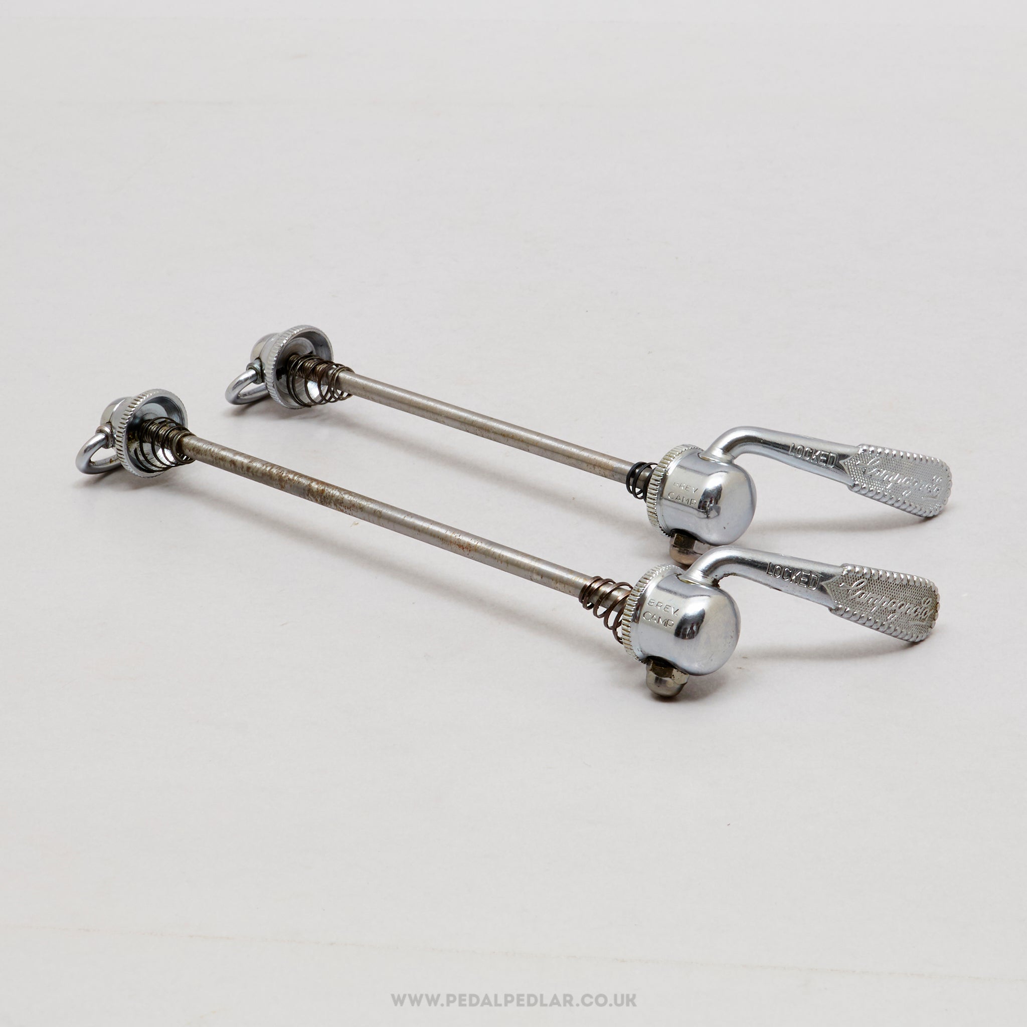 Campagnolo Nuovo/Super Record (1001/3 / 1006/8) Vintage Quick Release Skewers - Pedal Pedlar - Bike Parts For Sale