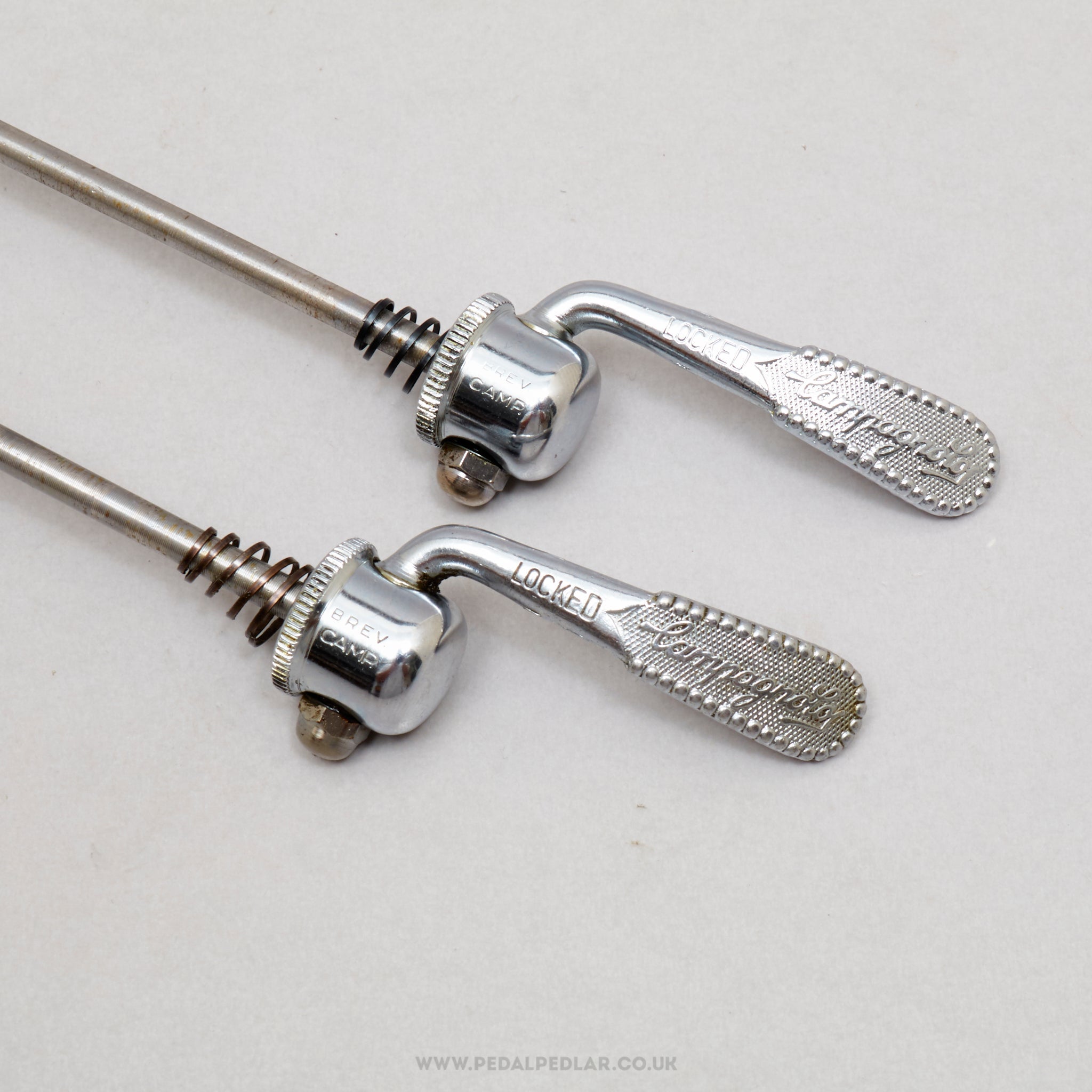 Campagnolo Nuovo/Super Record (1001/3 / 1006/8) Vintage Quick Release Skewers - Pedal Pedlar - Bike Parts For Sale