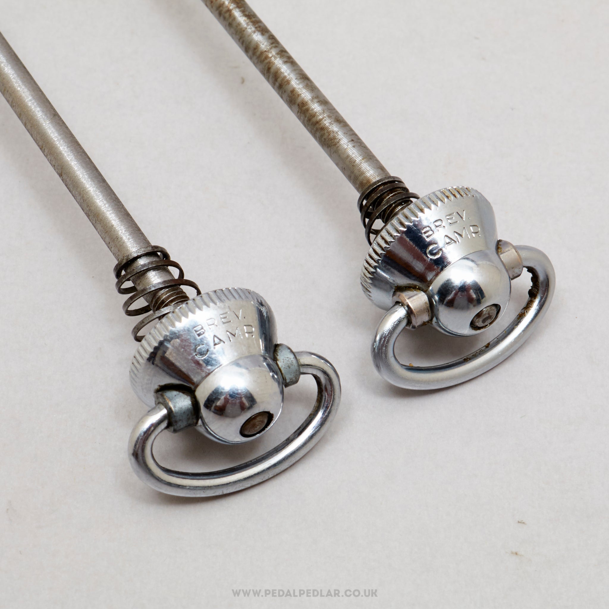Campagnolo Nuovo/Super Record (1001/3 / 1006/8) Vintage Quick Release Skewers - Pedal Pedlar - Bike Parts For Sale